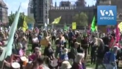 Manifestation pour le climat à Londres