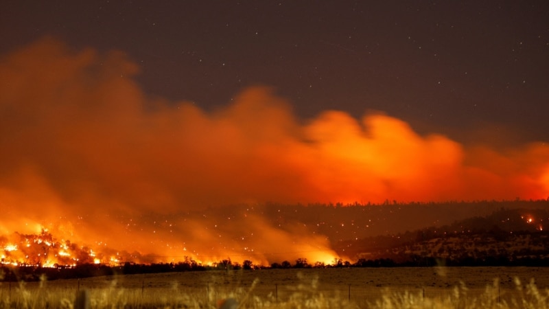 Cooler weather helps firefighters corral a third of big California blaze