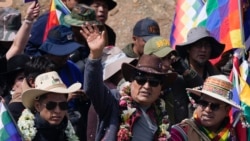 El expresidente Evo Morales marcha contra el mandatario boliviano, Luis Arce
