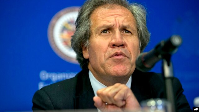 El Secretario General de la OEA, Luis Almagro dirigió una carta al Consejo Nacional Electoral de Venezuela en la que le dice que ninguno de los dos "puede mirar hacia otro lado" en las alegadas vulneraciones de derechos del
proceso electoral venezolano.
