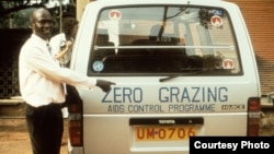 Van used in Uganda's AIDS prevention campaign of the 1980's (Photo: by Daniel Halperin)