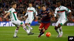 Lionel Messi à barcelone le 9 janvier 2016. (AP Photo/Manu Fernandez)