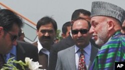 파키스탄을 방문한 하미드 카르자이 대통령