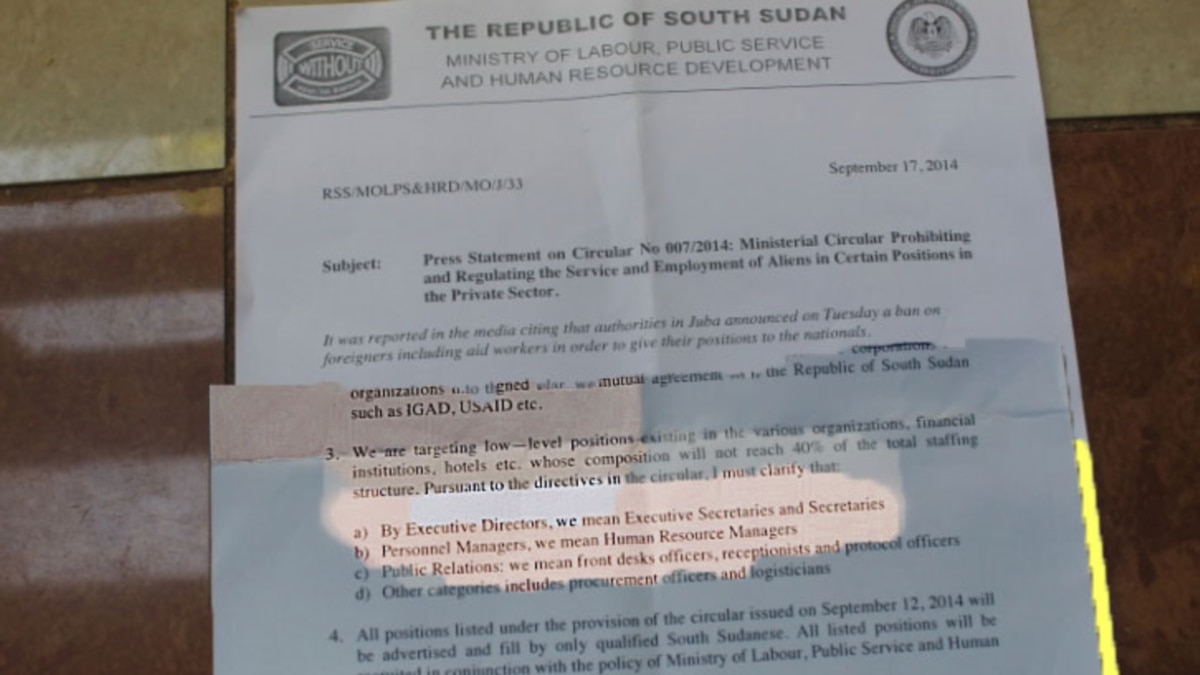 south sudan emergency travel document