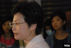 香港政務司司長林鄭月娥 （湯惠芸攝）