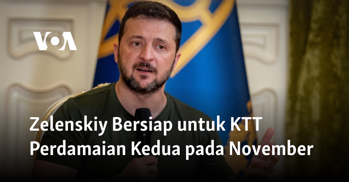 Zelenskiy Bersiap Untuk KTT Perdamaian Kedua Pada November