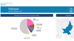 په ٢٠١٨ کال کې په پاکستان کې د کېنسر ناروغیو په حواله شمېرې