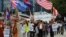 More than 100 Cambodians rallied before the UN headquarters in Geneva Tuesday, protesting human rights abuses in Cambodia and demanding free and fair elections in 2013. (Photo courtesy of SRP France) 