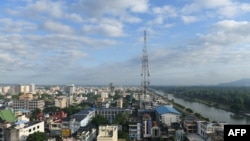 A general view shows Myanmar's second largest city Mandalay on October 24, 2024. On the outskirts of Mandalay nervous Myanmar soldiers man a checkpoint just kilometres away from rebels who have set their sights on the former royal capital of 1.5 million people.