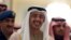FILE - UAE Foreign Minister Abdullah bin Zayed, shown arriving for a Gulf Cooperation Council meeting in Riyadh last month, has given the impression that his country will soon resume participating in airstrikes targeting Islamic State forces.