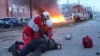 In this photo provided by Ukrainian forces on Jan. 8, 2025, paramedics work to resuscitate a man injured in a Russian strike in Zaporizhzhia, Ukraine. (Zaporizhzhia regional military administration via AP)