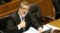 Senator Alejandro Guillier is seen inside the Chilean congress in Valparaiso, Chile, Jan. 10, 2017.