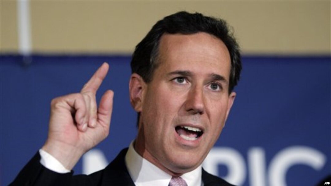 Republikanski predsednički pretendent Rik Santorum