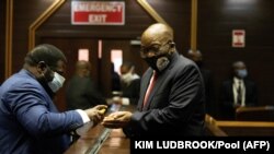 L'ancien président Sud-Africain Jacob Zuma à la Haute Cour de Pietermaritzburg le 23 juin 2020. (KIM LUDBROOK / POOL / AFP) 