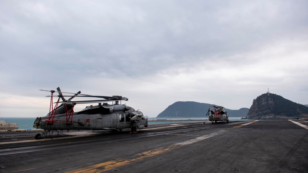 向北韓展示武力，美國航空母艦編隊今年首度造訪釜山