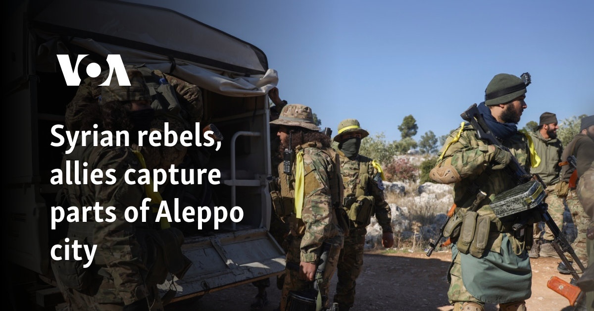 Syria war monitor says rebels, allies control most of Aleppo