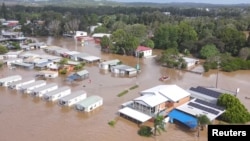 Kawasan Port Macquarie, New South Wales, Australia, terdampak banjir setelah hujan lebat 20 Maret 2021. (Alex McNaught, roving-rye.com photography / via REUTERS).
