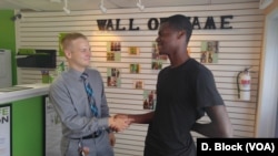 This 18-year old teenager meets the mayor for the first time, and tells him, he too, would like to see more business return to Indian Head.