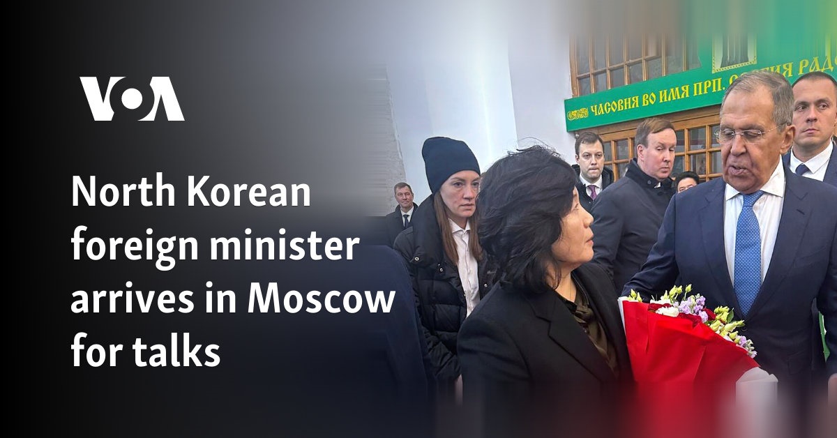 North Korean foreign minister arrives in Moscow for talks