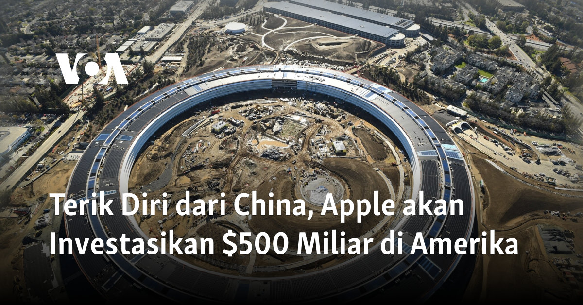 Terik Diri dari China, Apple akan Investasikan 0 Miliar di Amerika