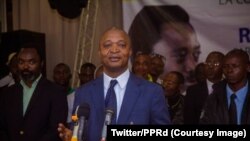 Emmanuel Ramazani Shadary, umukandida yatowe na Perezida Joseph Kabila mu matora y'umukuru w'igihugu muri Republika iharanira demokarasi ya Kongo