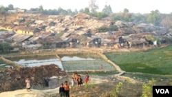 FILE - Some thousands of Rohingyas who fled Myanmar over the past decades live in this Kutupalong illegal Rohingya refugee colony in Cox’s Bazar district, Bangladesh. 