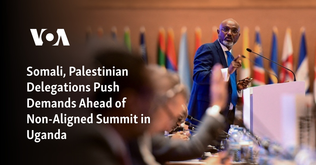 Somali, Palestinian Delegations Push Demands Ahead of NonAligned