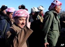 ປະທານຊາວເຄີດ ຂົງເຂດ Kirdistan mjko Massoud Barzani.