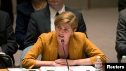 FILE - U..S Ambassador to the U.N. Samantha Power