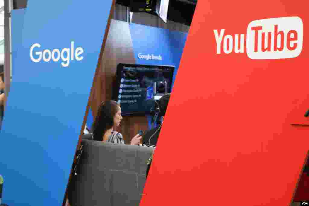 گوگل و یوتیوب هم در حاشیه نمایشگاه نشست های خبری و زنده برگزار می کردند.