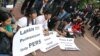 Ratusan Wartawan Protes Kekerasan Terhadap Wartawan di Riau