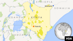 Carte du Kenya.