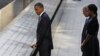 نائن الیون حملوٕں کی یادگار پر اوباما اور بش کی حاضری