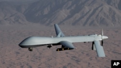 Undated handout image courtesy of the U.S. Air Force shows a MQ-1 Predator unmanned aircraft (drone).