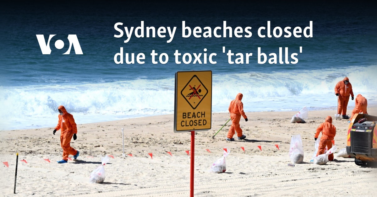 Sydney beaches closed due to toxic 'tar balls'