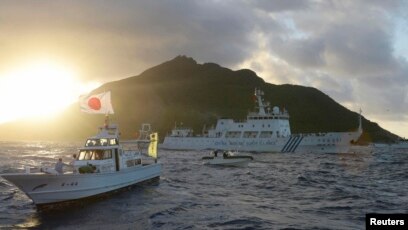 日本抗议中国多次闯入尖阁列岛附近水域