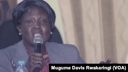 Jehan Deng, Minister of Health and the Environment for Jonglei state, shown here at the Voice of America town hall in Juba in March 2013, has called on striking hospital workers in Bor to return to work for the sake of patients. 