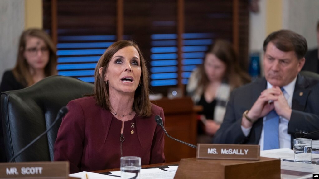 During a hearing by the Senate Armed Services Subcommittee on Personnel about prevention and response to sexual assault in the military, Sen. Martha McSally, R-Ariz., recounts her own experience with sexual assault while serving as a colonel in the Air Fo