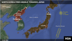 North Korea launches missile towards Japan