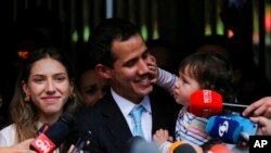 Le président autoproclamé du Venezuela Juan Guaido