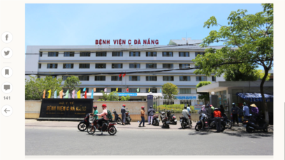 Bệnh viện C ở Đà Nẵng bắt đầu phong toả vào ngày 24/7/2020 sau khi có ca nghi nhiễm Covid-19 trở lại.
