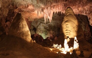 Cave formations near Carlsbad, New Mexico