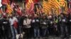 تظاهرات هزاران کاتالان در بارسلون