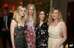 Elle Fanning, Nicole Kidman, writer/director Sofia Coppola and Kirsten Dunst seen at the U.S. premiere of "The Beguiled" after-party at Sunset Tower, June 12, 2017, in Los Angeles.