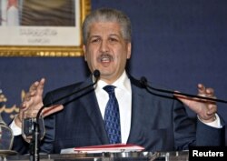 Algeria's Prime Minister Abdelmalek Sellal holds a news conference in Algiers, January 21, 2013.