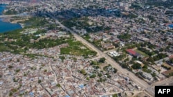 Aerial view of the Martissant neighborhood of Port-au-Prince, Haiti, on October 28, 2021. 