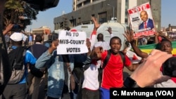 The Movement for Democratic Change Alliance says it will hold protests as part of its effort to push the Zimbabwe Electoral Commission to release “proper results” of the July 30 general election. On Wednesday, protesters demanded the release of poll results in Harare.