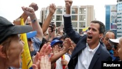 Juan Guaidó, presidente encargado de Venezuela, anunció dos grandes protestas nacionales para la siguiente semana y agradeció a EE.UU. haber reconocido su nombramiento de Carlos Vecchio como encargado de negocios de Venezuela en Washington.