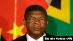 Le président du Angola, Joao Lourenço, en visite à Prétoria, le 24 novembre 2017.