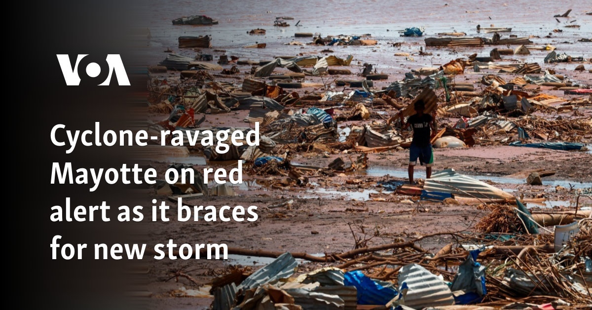 Cyclone-ravaged Mayotte on red alert as it braces for new storm